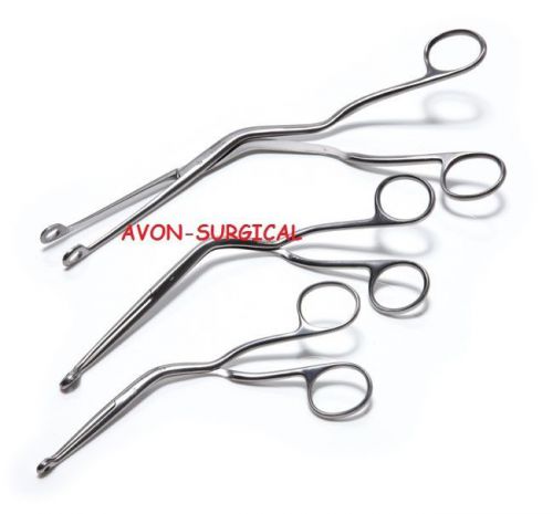 NEW O.R GRADE 3 PIECE MAGIL CURVED BENT  INTUBATING CLAMPS FORCEPS