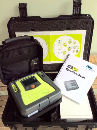 Zoll aed pro, tough waterproof case. excellent, bonuses...save, free shipping! for sale