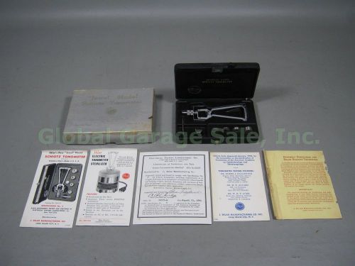 Vtg sklar schiotz jewel model tonometer cat no 320-525 w/ case box +paperwork nr for sale