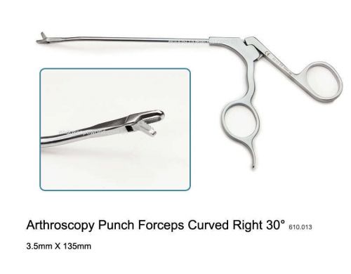 New 3.5X135mm Arthroscopy Punch Forceps Curved Right