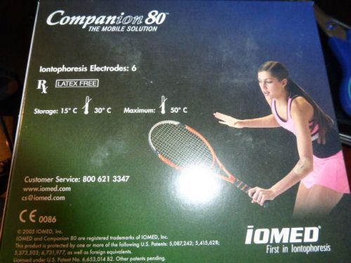 Iomed Companion 80 Wireless Iontophoresis Electrodes - 6 per box  #5000044