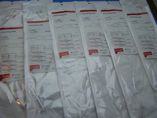 Lot of 6 -Cook Medical Connecting Tube 14Fr/30cm Set. Ref. G14121