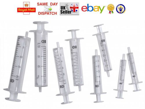 5x 10x 15x 20x 25x - 2ml 5ml 10ml 20ml bd syringes sterile ink fast cheapest !!! for sale