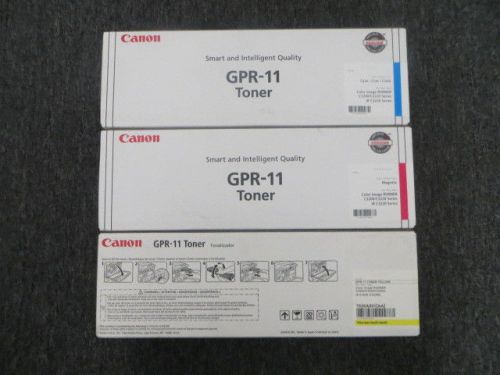 Genuine Canon GPR-11 7626A001 Yellow 7627A001 Magenta 7628A001 Cyan Toner OEM