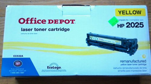 CC532A Office Depot Laser Toner Cartridge Yellow HP2025
