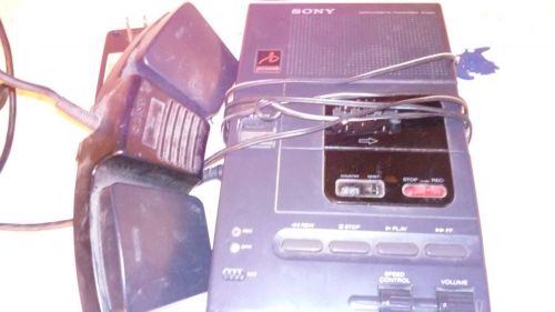 Sony Mini tape transcriber with foot pedal