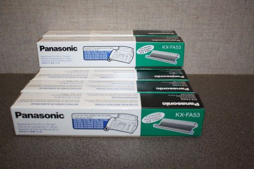 LOT OF 7 Genuine Panasonic KX-FA53 Fax Ink Film NIB