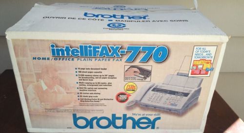 Brother Intellifax 770 Home / Office Plain Paper Fax NEW IN BOX