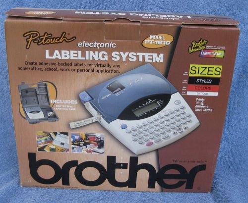 Brother p-touch pt-1800/1810 label maker electronic labeling system hardly used for sale