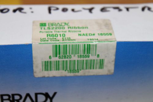 Brady R6010 Black  Thermal Ribbon TLS 2200