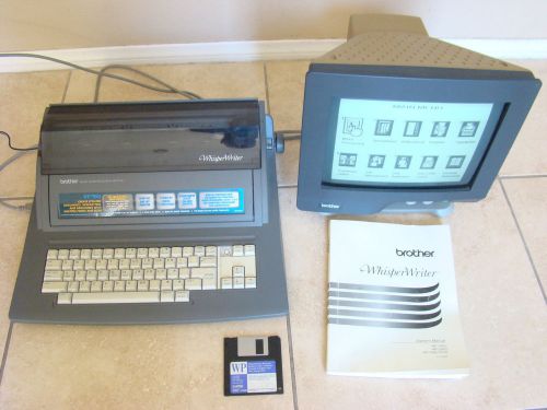 Brother WP-7550J Word Processor Whisperwriter with Monitor CT-1450 - EUC!