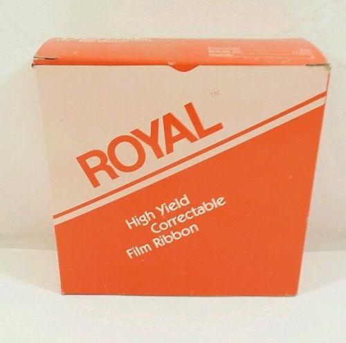 Royal Correctable Film Ribbon - 6 Ribbons - Black/Orange Leader