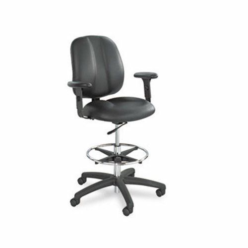 Safco Adjustable T-Pad Arms Series Chairs, Black, Pair (SAF6689BL)