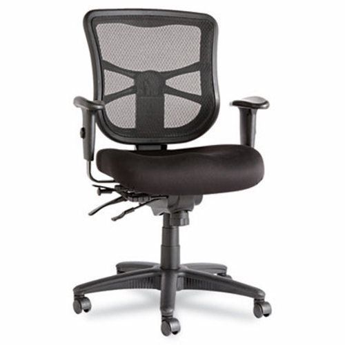 Alera elusion series mesh mid-back multifunction chair, black (aleel42me10b) for sale