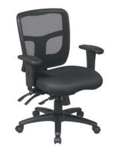 Office Star ProGrid Back Mid Back Managers Chair with 2-Way Adj. Arms 92893-30