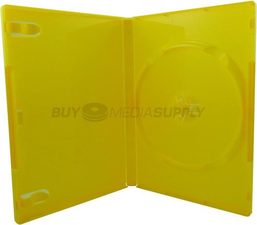 14mm Standard Yellow 1 Disc DVD Case - 200 Pack