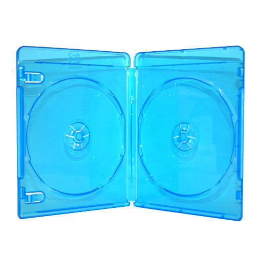 100 NEW Blue Blu-Ray Disc Double DVD CD Case Movie Box