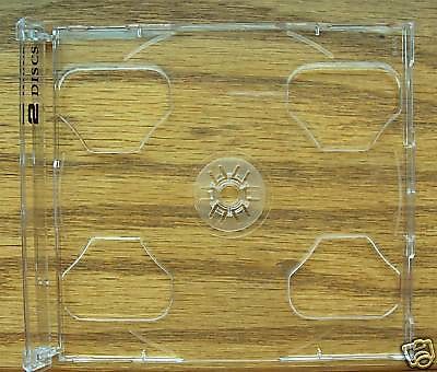 300 DOUBLE CD SMART TRAYS WITH 2CD PRINTS,CLEAR- YL29LOGO