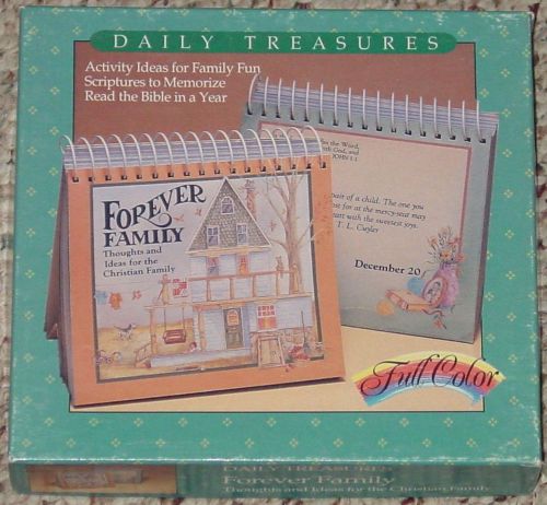 CALENDAR DAILY TREASURES FOREVER FAMILY CALENDAR GARBORGS OP UNUSED