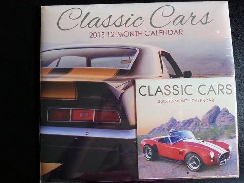 Calendar 2015 Classic Cars Wall 12-Month New
