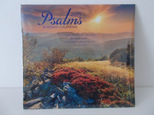 2015 16 Month &#034;Psalms&#034; 11&#034;x 12&#034; Closed Wall Calendar NEW &amp; SEALED