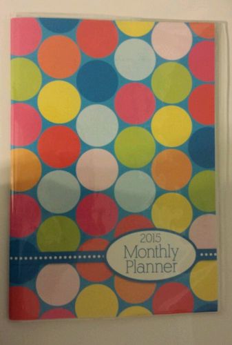2015 Monthly Planner Colorful Design 9.5x7 inch