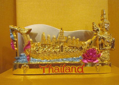 Thai  Elephant Ships Suphannahong Name Card Holder Gift Box Souvenirs 1 Pcs
