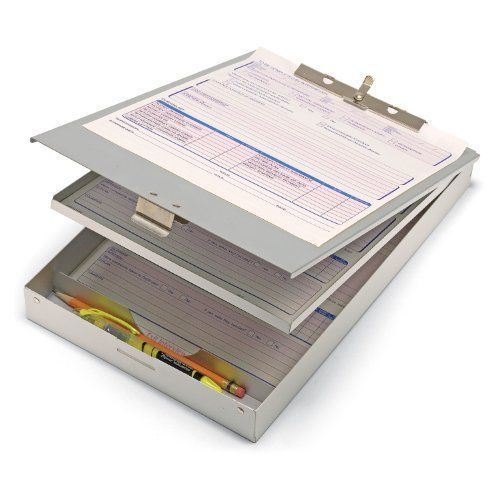 Oic aluminum double storage form holder - 8.50&#034; x 12&#034; - aluminum - (oic83207) for sale