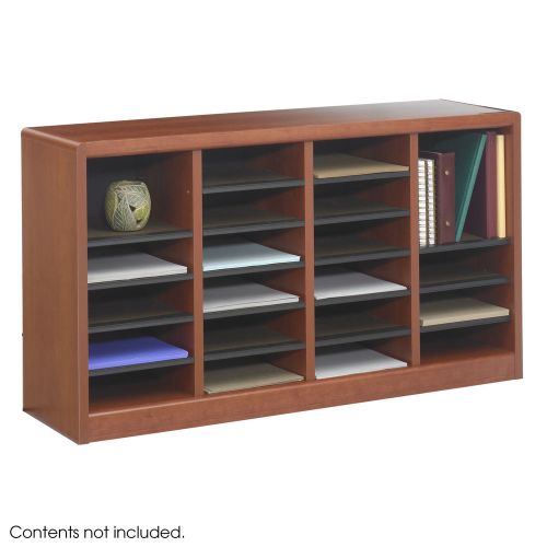 Safco products company wood e-z stor literature organizers 24 sections for sale