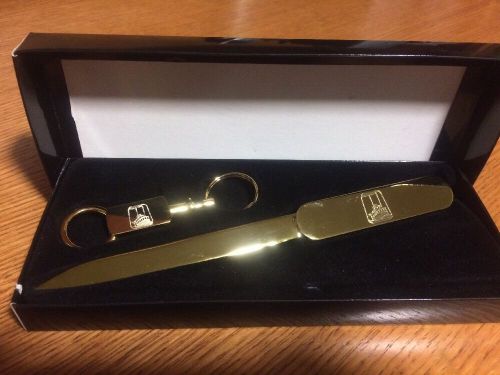 NEW!!!! GOLD PLATED KEY CHAIN AND LETTER OPENER SET - STATE FARM INSURANCE