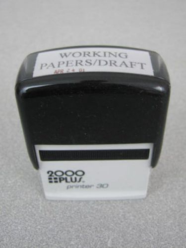 2000 plus self inking ink stamp &#034;working papers draft&#034; for sale