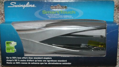 Swingline Silver SmartTouch Low Force Stapler, 25 Sheet Capacity, #66527