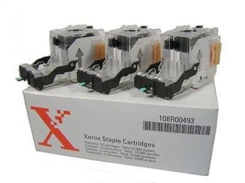 Oem xerox staple cartridges 108r00493 box of 3 new (1 of the 3 is not full) for sale