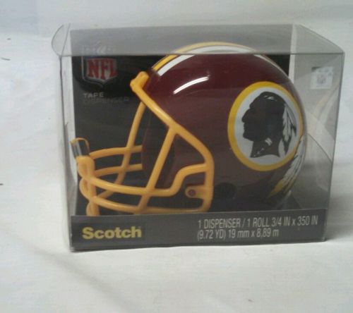 Scotch Magic Tape Dispenser, Washington Redskins Football Helmet  NIB