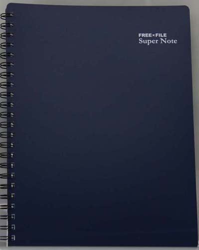 NEW Writable Music Sheet Binder &#034;FREExFILE&#034; Super Note | Ring Type Dark Blue /