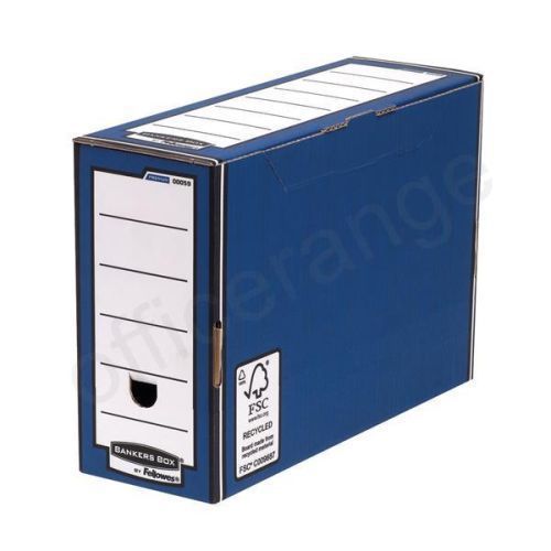 Pk 10 bankers box by fellowes premium transfer file blue and white ref 00059-ff for sale