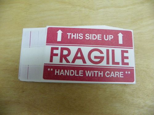 10,000 3x5 THIS SIDE UP FRAGILE LABELS, STICKERS FOR SHIPPING