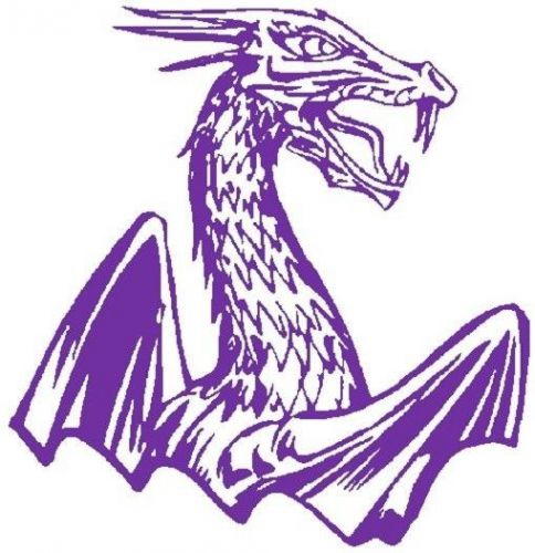 30 Custom Purple Medieval Dragon Personalized Address Labels