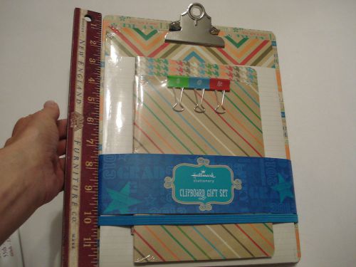 Hallmark clipboard gift set stationery paper clips pads school supplies
