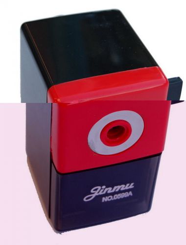 Pencil sharpener black red hand rotation with desk fix for sale