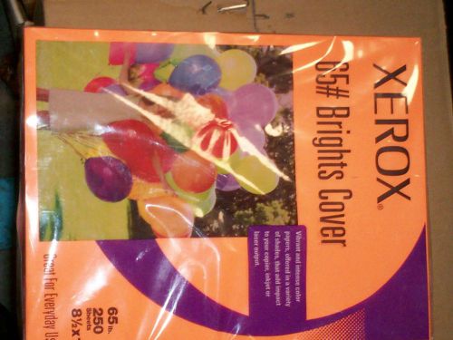 Xerox 65# Brights Cover Orange 250 Sheets