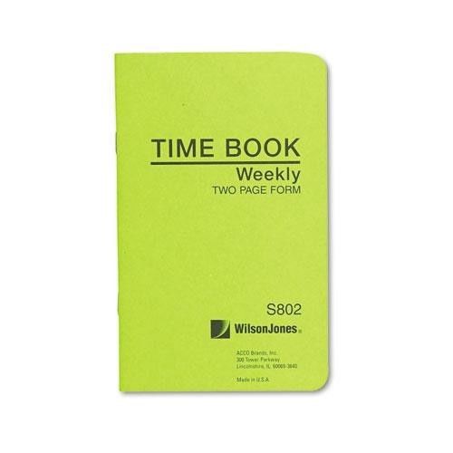 Wilson Jones Foreman&#039;s Time Book, Week Ending, 4-1/8 x 6-3/4, 36-Pages (WJLS802)
