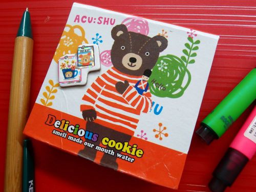 1X Delicious Cookie Mini Memo Note Scratch Doodle Message Writing Pad Paper D-2