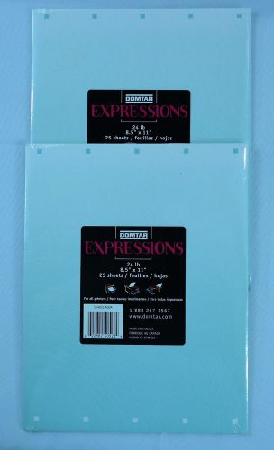 Domtar Expressions &#039;Shades Aqua&#039; 24 lb Printer Paper/Stationary 50 Sheets SEALED