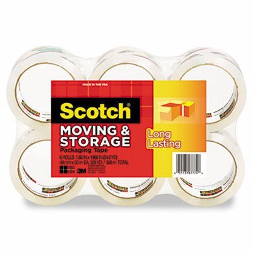 Scotch Storage Tape, 1.88&#034; x 54.6 yards, 3&#034; Core, Clear, 6 Rolls (MMM36506)