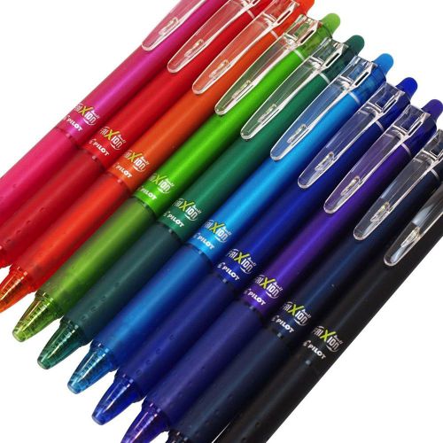 Pilot frixion ball knock pens 0.5mm 10 colors set for sale