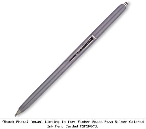 Fisher Space Pens Silver Colored Ink Pen, Carded FSPSR80SL Tactical Pen