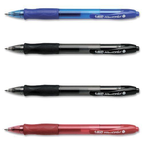 Bic corporation rlcp41ast bic velocity gel retractable pen - 0.7 mm pen point for sale