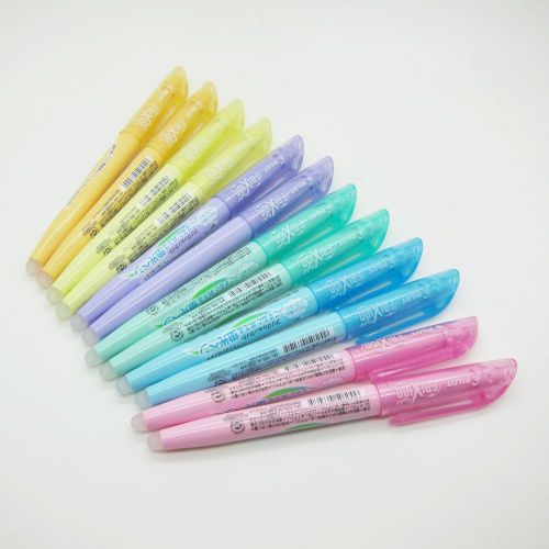 6pcs pilot frixion erasable hi- lighter soft pastel baby color pens sfl-10sl-l for sale