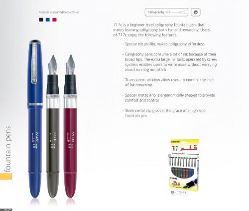 Dollar caligraphy pens ( Pack Of 10 Pecies Assorted Body Color)